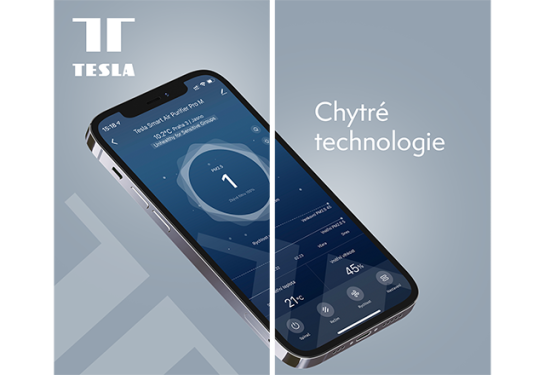 Chytrá aplikace Tesla Smart v češtině