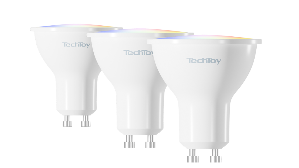 TechToy Smart Bulb RGB 4,5W GU10 set 3 ks žárovek