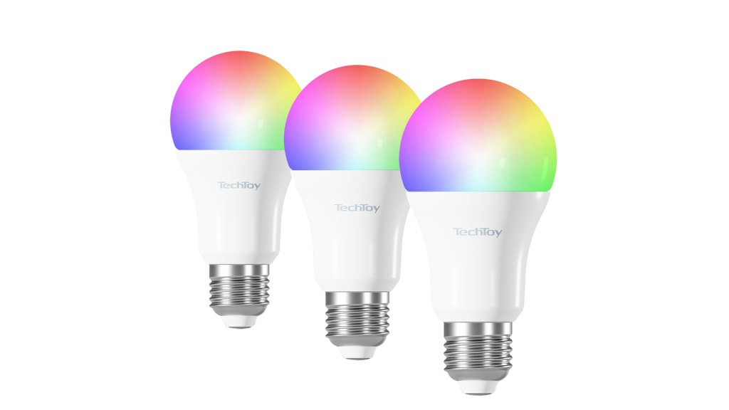 TechToy Smart Bulb RGB 9W E27 ZigBee set 3 ks žárovek