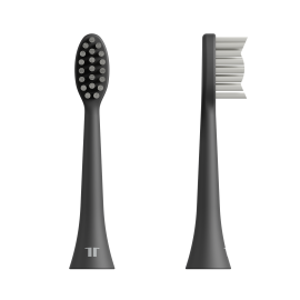 Schwarze Zahnbürstenköpfe für Zahnbürste TESLA Smart Toothbrush Sonic TS200, 2 Stk.