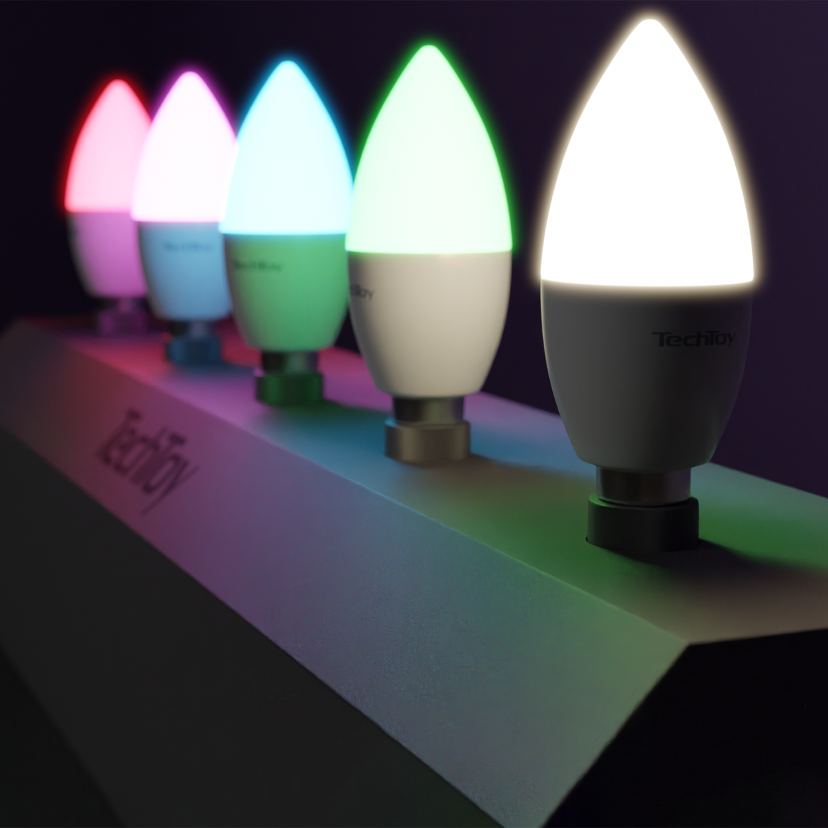Barevné žárovky TechToy Smart Bulb RGB 4,5W E14